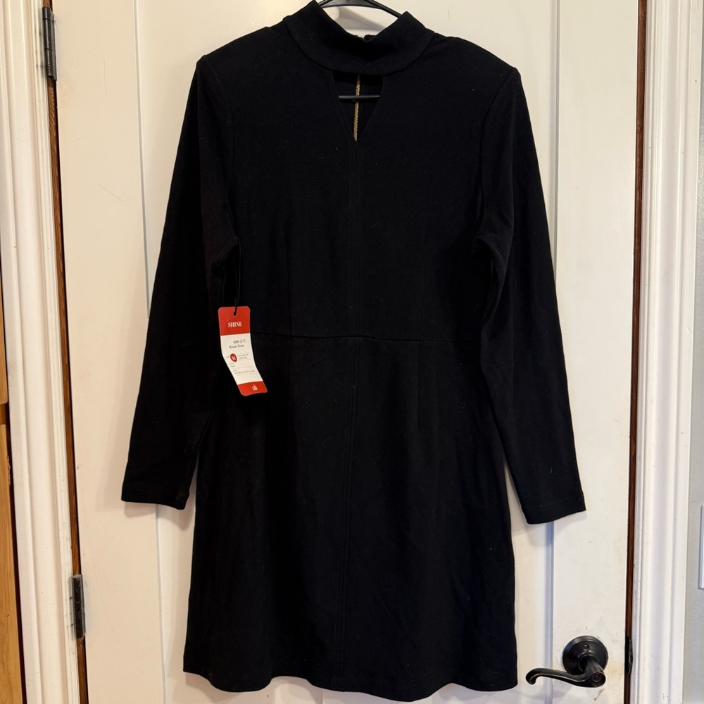 Cabi Black Long Sleeve Dress NWT Harper Dress Fall 2023 Size M